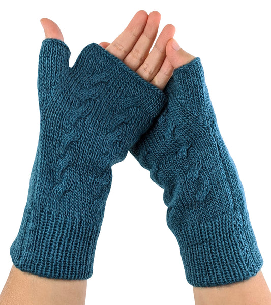 Teal Gloves